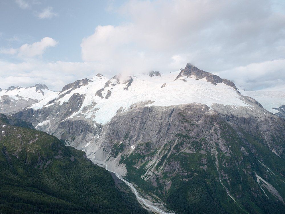 Iroquois and Pearl Peak, Coast Mountains, British Columbia