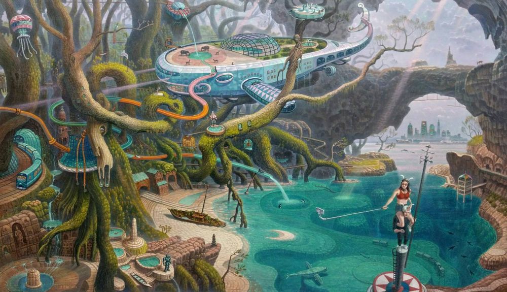 Bubble Forest Paradise Fantasy Travel