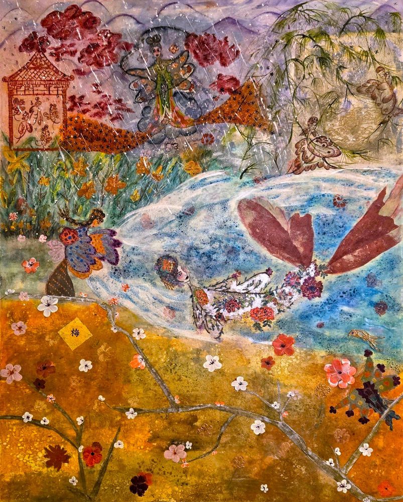 不在柳邊 、在梅邊